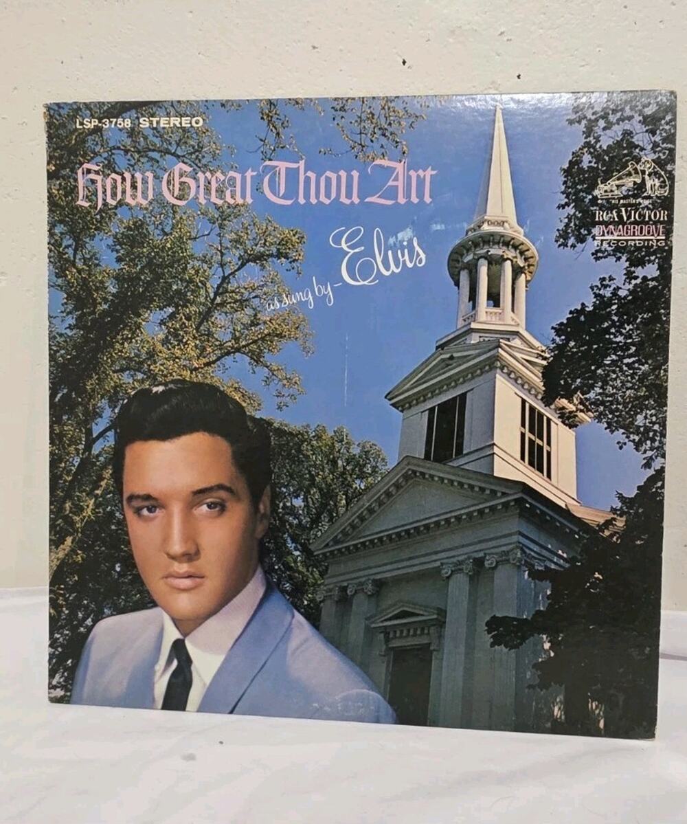 Vinyl Record LP Elvis Presley How Great Thou Art VG